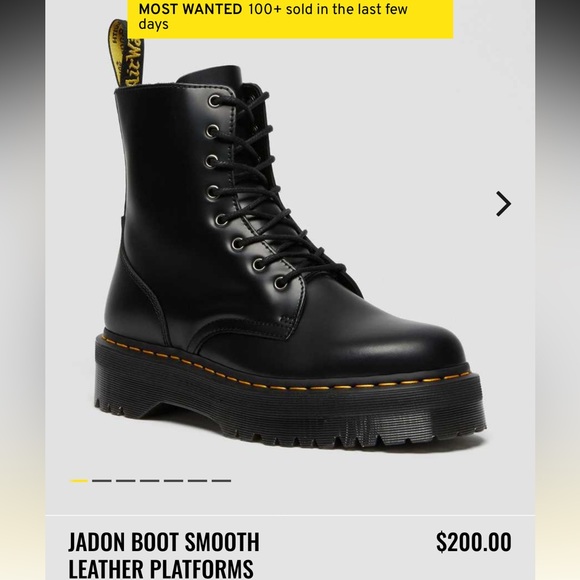 JADON BOOT SMOOTH LEATHER PLATFORMS - Picture 2 of 3